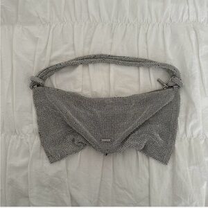 Cult Gaia Silver Embellished Clutch